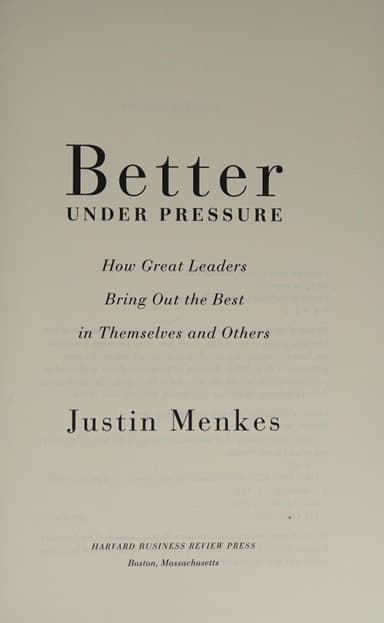 Better under pressure cover
