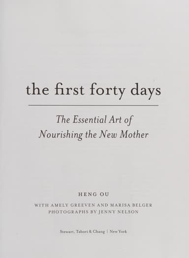 The first forty days cover