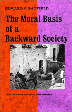 The moral basis of a backward society (in southern Italy) cover