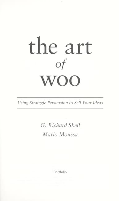 The art of woo cover