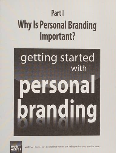 Personal branding for dummies cover