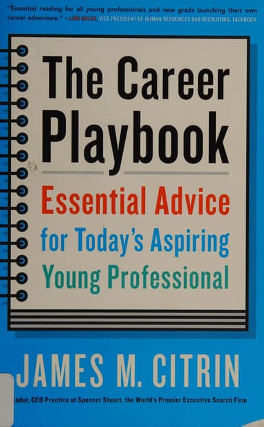 The career playbook cover