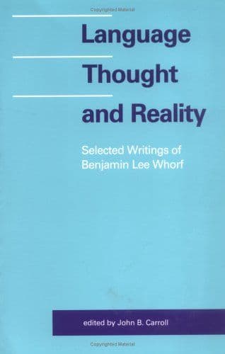 Language, thought, and reality cover