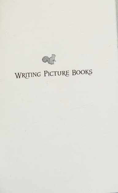 Writing picture books cover