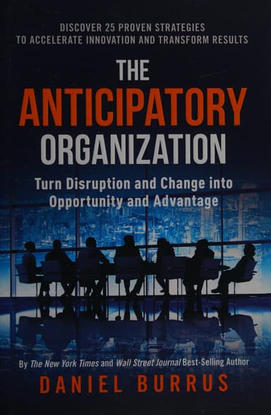 The anticipatory organization cover