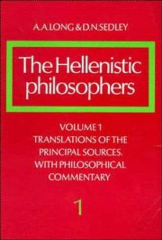 The Hellenistic philosophers cover