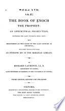 The Book of Enoch, the Prophet cover