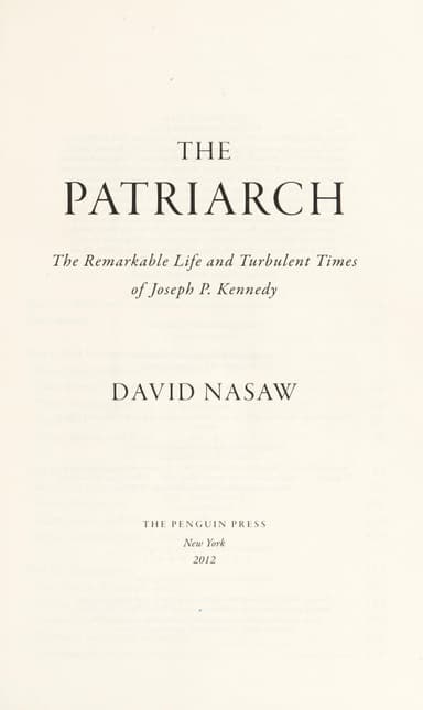 The patriarch cover