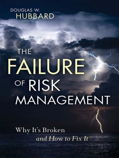 The failure of risk management cover