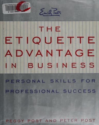The Etiquette Advantage in Business cover