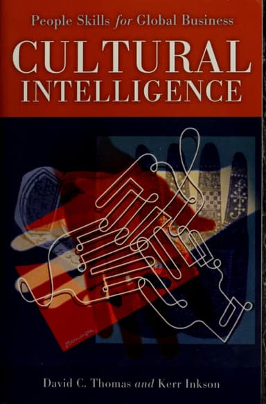 Cultural intelligence cover