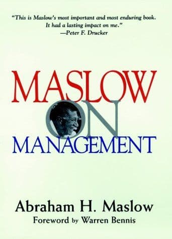 Maslow on management cover