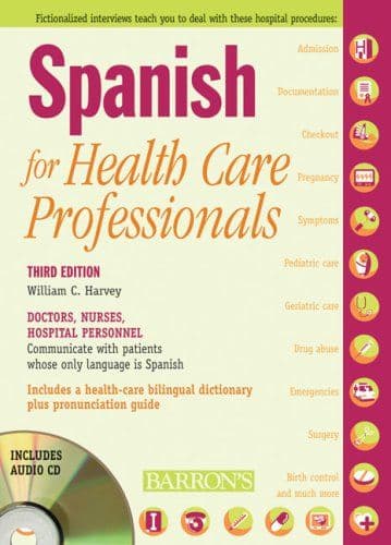 Spanish for Healthcare Professionals with 3 Audio CDs cover