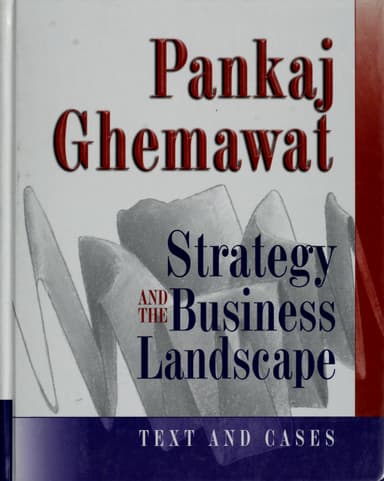 Strategy and the business landscape cover