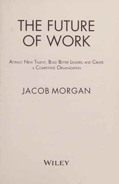 The future of work cover