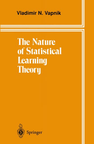The Nature of Statistical Learning Theory cover