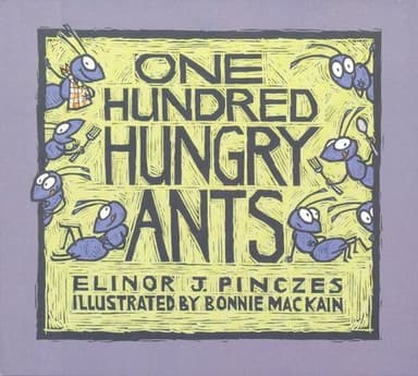 One hundred hungry ants cover