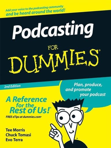 Podcasting for dummies cover