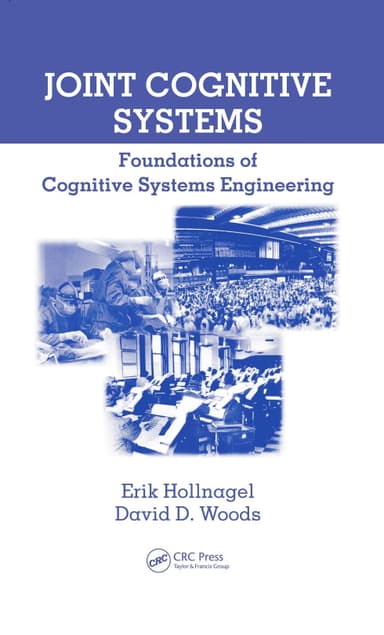 Joint cognitive systems cover