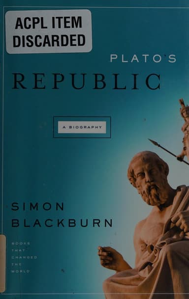 Plato's Republic cover