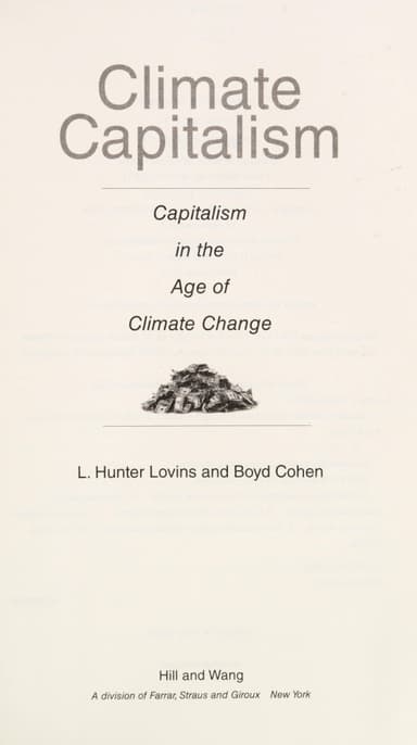 Climate capitalism cover