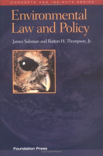 Environmental law and policy cover