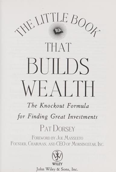 The little book that builds wealth cover