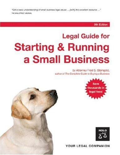 Legal Guide for Starting & Running a Small Business cover