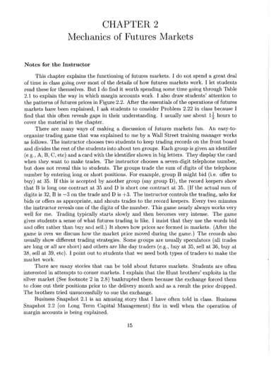 Options, futures, & other derivatives cover