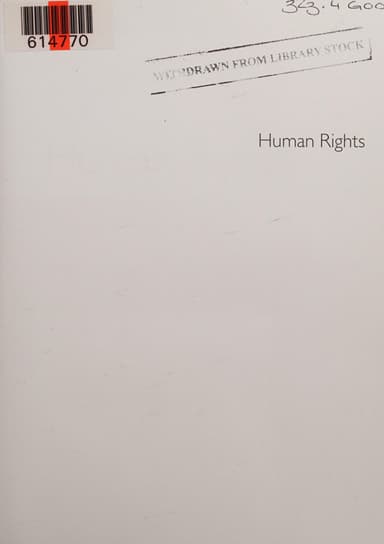 Human Rights cover
