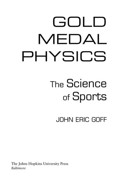 Gold medal physics cover