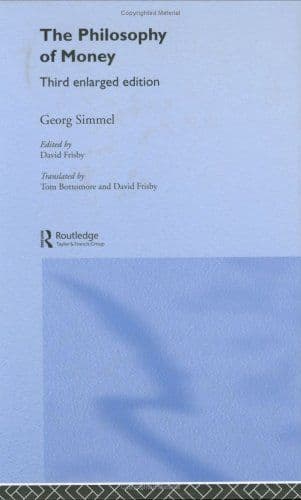 Philosophie des Geldes cover
