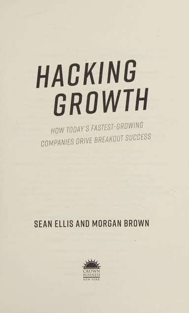 Hacking growth cover
