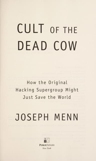 Cult of the Dead Cow cover