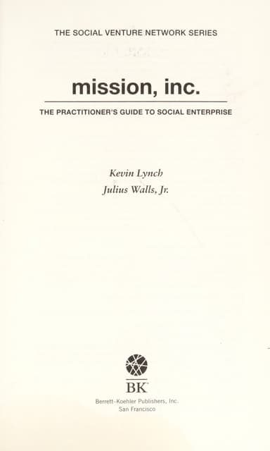 Mission, Inc cover