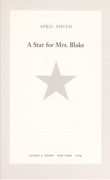 A Star for Mrs. Blake cover