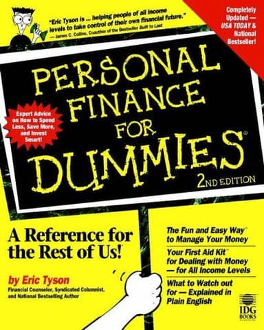Personal finance for dummies cover