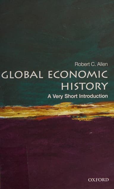 Global economic history cover