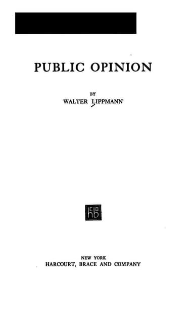 Public opinion cover