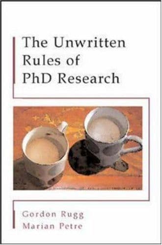 The unwritten rules of PhD research cover