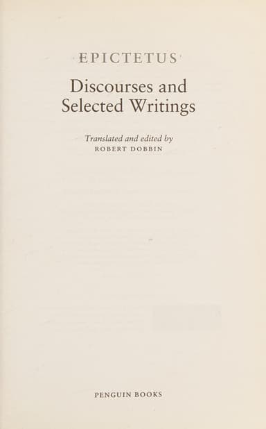 Discourses and Selected Writings cover