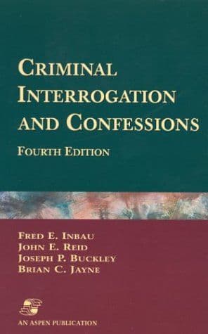 Criminal interrogation and confessions cover