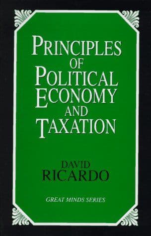 Principles of political economy and taxation cover