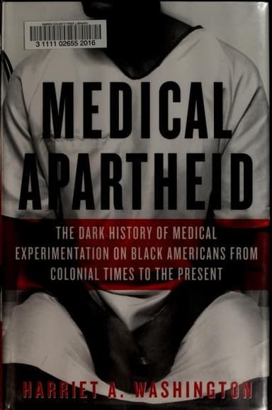 Medical apartheid cover
