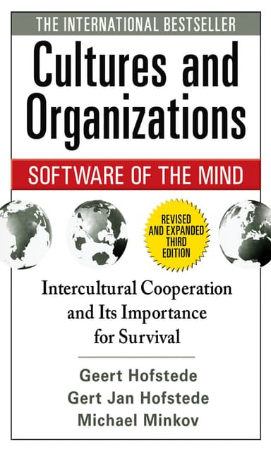 Cultures and organizations cover
