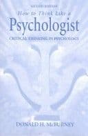How to Think Like a Psychologist cover