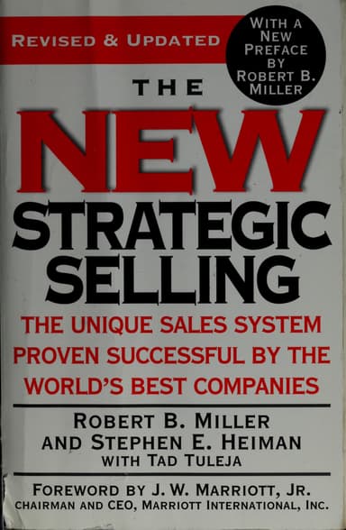 The new strategic selling cover