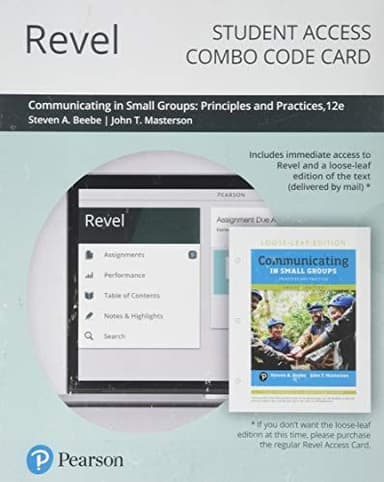 Communicating in small groups cover