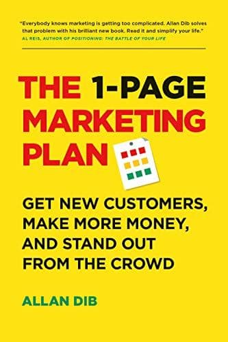 The 1-page marketing plan cover