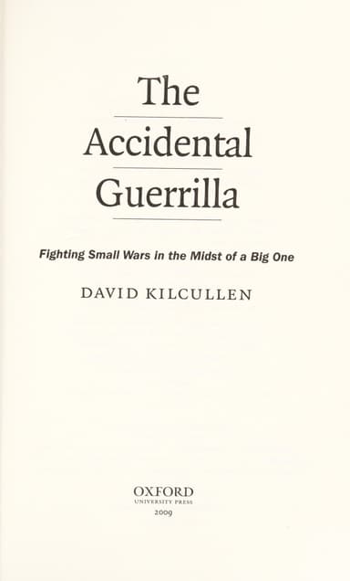 The accidental guerrilla cover